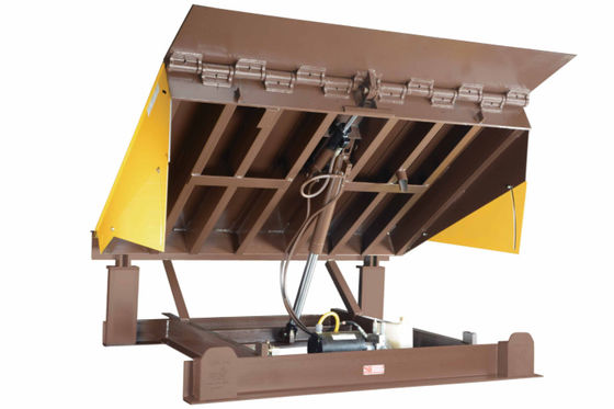 Oficina Automática Dock Plate Dock Door Levelers 25000-40000LBS Design seguro Dimensões de plataforma personalizáveis Cadeias de segurança