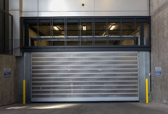 Fornecimento de energia de porta em espiral de alta velocidade de alumínio transparente 220V/50HZ para armazém