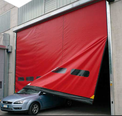 Portas de rolos rápidos à prova de ruído com isolamento térmico Armazém Reparação rápida Porta de PVC com fecho de alta velocidade