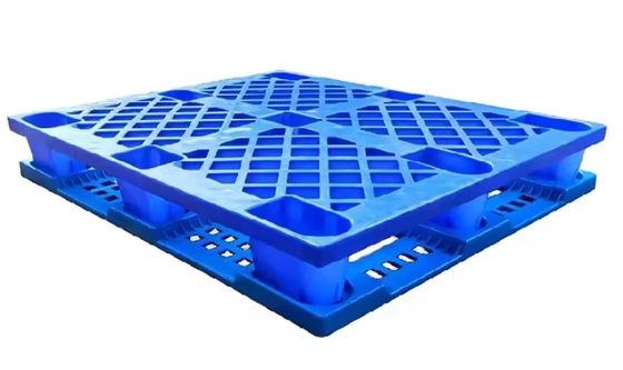 Reutilizavel Indústria pesada grande paleta de 4 vias de HDPE com estampação a quente e logotipo de impressão de seda dupla face