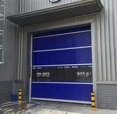 Industrial PVC de Alta Velocidade Rolo Up Rapid Shutter Porta 304 Material de aço inoxidável de baixa manutenção Design de estrutura de aço