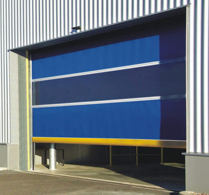 Alta velocidade PVC Roll Up Rapid Shutter Door 304 Material de aço inoxidável Operação manual Isolamento