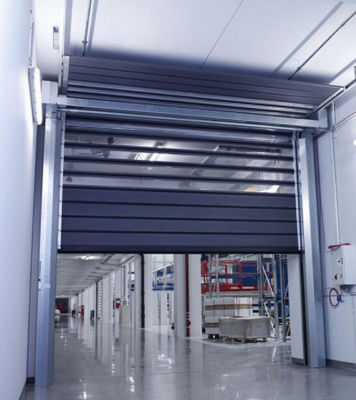 Automático Roll-Up Alto desempenho Alumínio Ligação de Alta Velocidade Porta Espiral Eficiência de Segurança Fornecimento de energia garantido 220V/50HZ Velocidade de fechamento 0,8m/s