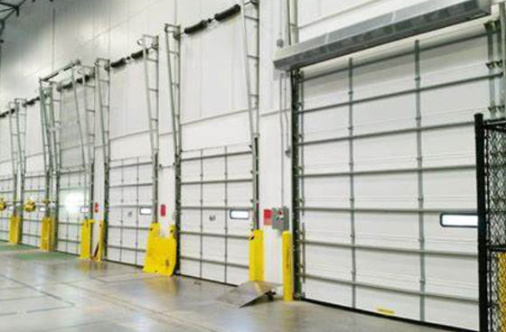 Portas automáticas de rolos de aço 50 mm-80 mm espessura seccional isolada porta de garagem comercial com design de painel plano ou contornado
