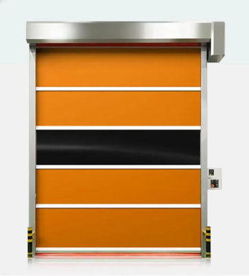 Tecido Cortina de isolamento de alta velocidade PVC Roll Up Rapid Shutter Porta 304 Material de aço inoxidável Segurança Resistência a intempéries