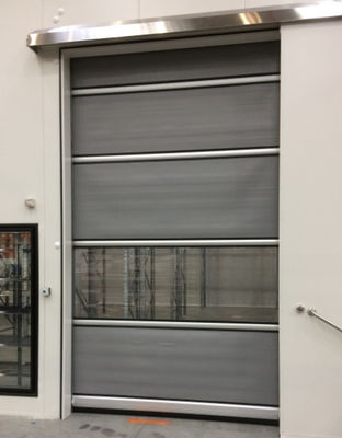Customizado alta velocidade PVC Roll Up Rapid Shutter Zipper Porta 304 Material de aço inoxidável para a segurança