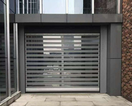 Porta espiral transparente de alta velocidade de alumínio de alta eficiência de segurança com fonte de alimentação 220V / 50HZ