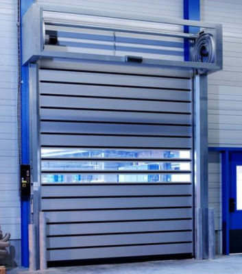 Baixa manutenção Resistência a intempéries Alta velocidade PVC Roll Up Rapid Shutter Door 304 aço inoxidável