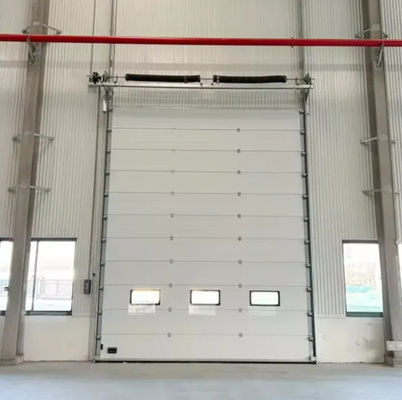 Estação de Bombeiros Industrial Comercial Seccional Portas Aéreas Redução de Ruído Cor Branca Automática Formada
