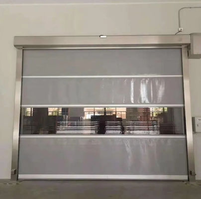 Porta de fechadura de alta velocidade de PVC personalizada 304 aço inoxidável Operação automática