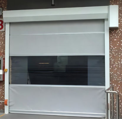 Porta de fechadura de alta velocidade de PVC personalizada 304 aço inoxidável Operação automática