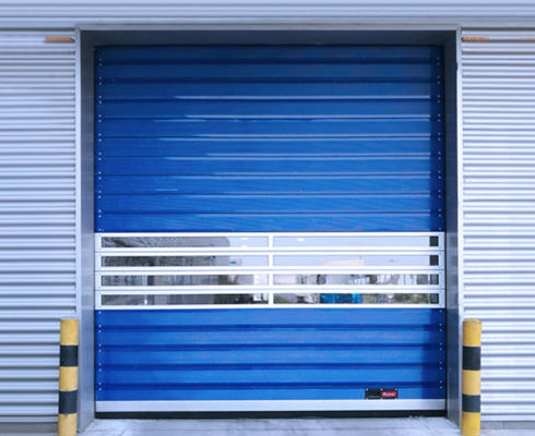 Indústria de Garagens de Estacionamento Alumínio Rápido Rígido Alta Qualidade Metal Estável Industrial Porta Espiral de Alta Velocidade Segurança Personalizada Eficiência