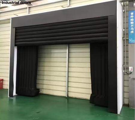 Sistema de carga industrial ajustável abrigos de portas de docas adequados para caminhões de diferentes tamanhos