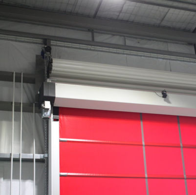 Porta de fecho rápido de PVC de alta velocidade isolada 304 de aço inoxidável Operação manual automática