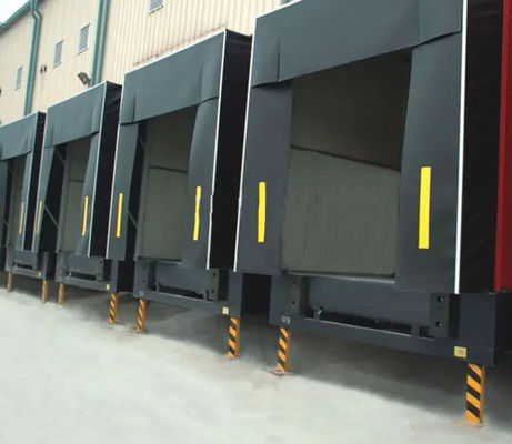 Abrigo de porta de doca com sistema de carregamento elétrico inteligente de metal personalizável, de alta durabilidade e design moderno, com controle ajustável para empresas