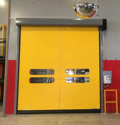Armazenamento a frio Alta velocidade PVC Roll Up Rapid Shutter Zipper Doors Door 304 Material de aço inoxidável Isolamento Sim e manual/automático