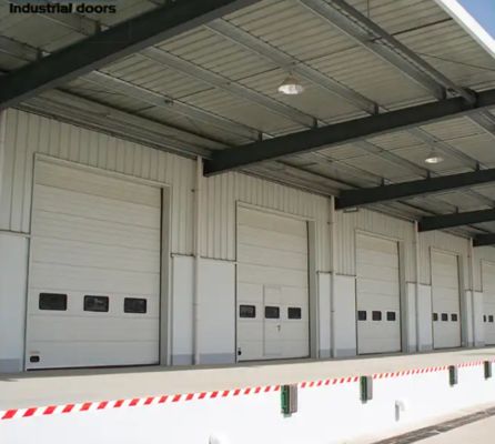 Fire Station Commercial Sectional Overhead Doors with Automatic Formed Technology Customized Size Factory Logistics Waterproof Steel Warehouse