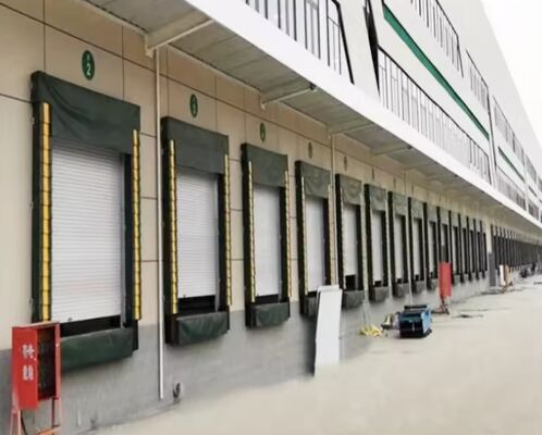 Abrigo de porta de doca com sistema de carregamento ajustável de alta durabilidade, construído para aplicações industriais, Fábrica de Tecnologia Wuxi, Abrigo de doca de contêiner de carregamento inflável