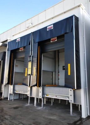 Sistema de carregamento ajustável de aço galvanizado para docas industriais, solução durável para áreas de carga de armazéns