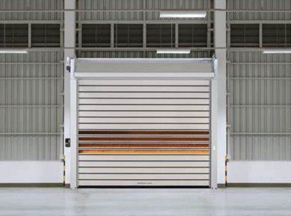 Porta em espiral automática de alta velocidade Turbina Motor Garagem Térmico Isolado espuma de PU espiral alta velocidade porta dura