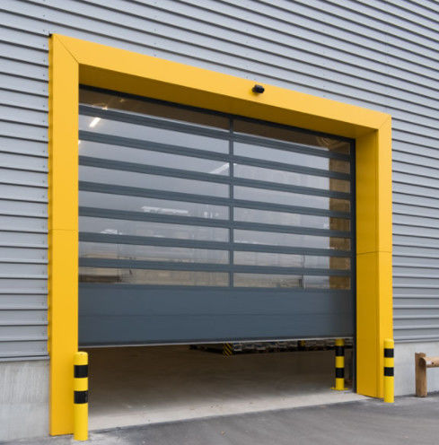 Porta em espiral transparente de alumínio de alta velocidade Resistência ao vento ≤ 2,0KN/m2 e desempenho Alta velocidade com venda direta de fábrica