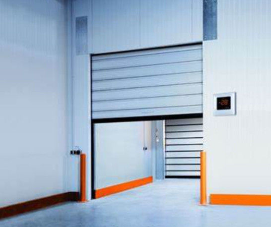 Velocidade de fechamento 0,8m/s Porta espiral de alta velocidade personalizada 220V/50HZ Fornecimento de energia à prova de vento Alumínio rápido rápido