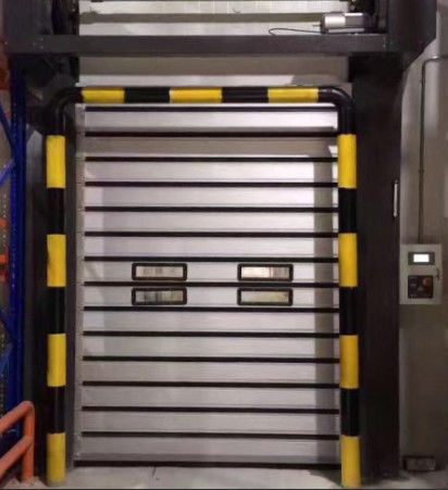Porta Espiral Elétrica de Alumínio de Alta Velocidade Sensor Fotoelétrico Potência do motor 0,75kw Permeabilidade ao ar ≤2,0m3/ M2.S