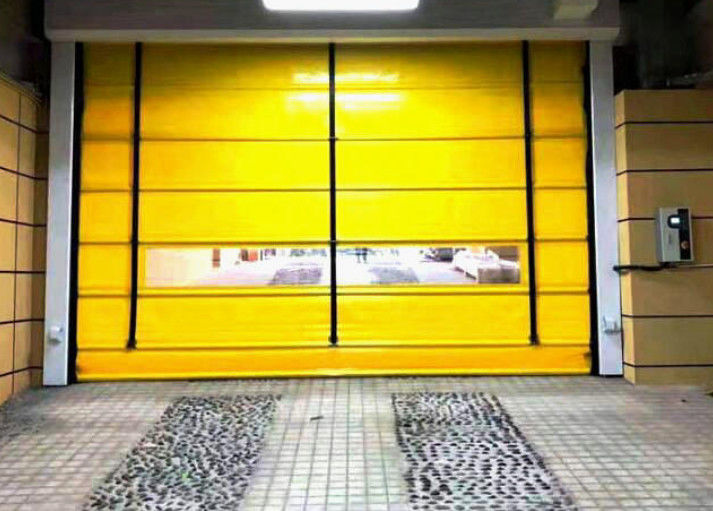 Alta Segurança Alta Velocidade PVC Roll Up Rapid Shutter Porta 304 de aço inoxidável Alumínio Rapid Zipper Porta