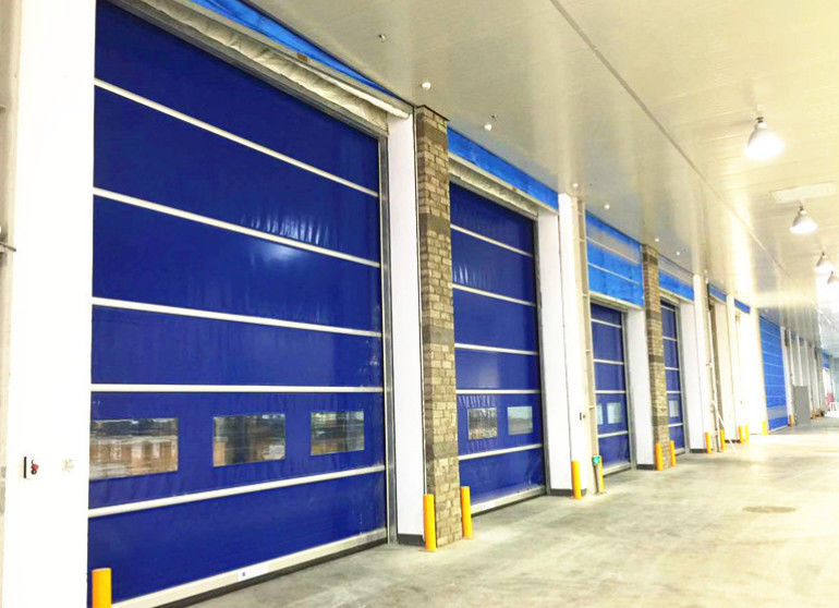 Isolamento Alta Velocidade PVC Roll Up Rapid Shutter Door 304 Material de aço inoxidável Shutter Hard Spiral Fast Door
