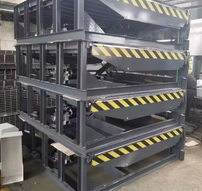 Nivelador de doca de carregamento personalizado com fonte de energia elétrica 10 capacidade de armazenamento de aço portátil móvel hidráulico