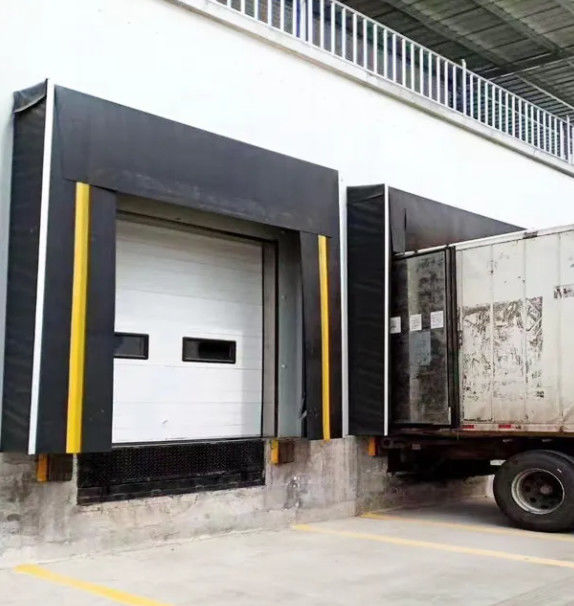 Abrigos industriais de carga de docas com durabilidade baixa manutenção Tecido resistente ao desgaste Abrigo mecânico retrátil