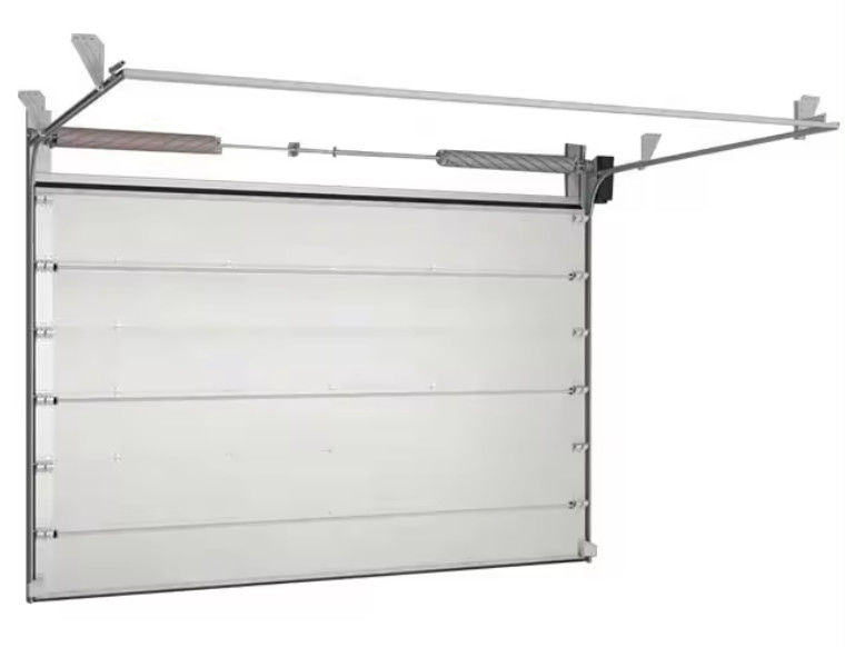 Segurança Porta seccional de aço branco isolado Operação manual/automática