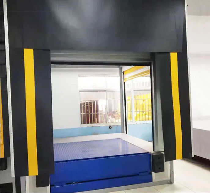 Moderno acelerador de aço galvanizado de carregamento abrigos de doca fácil instalação para proteção contra os elementos