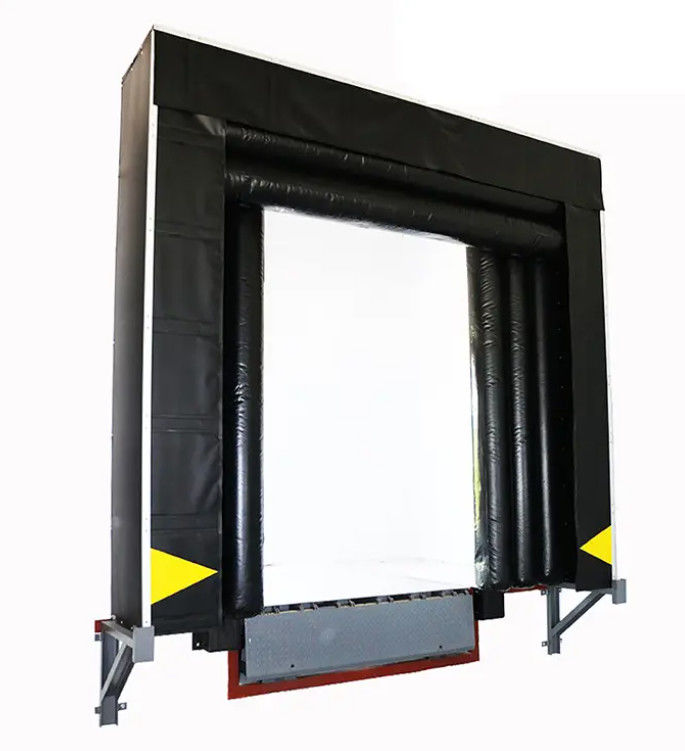 Abrigo de doca inflável retangular com excelente resistência à pressão UV Instalação fácil e flexível