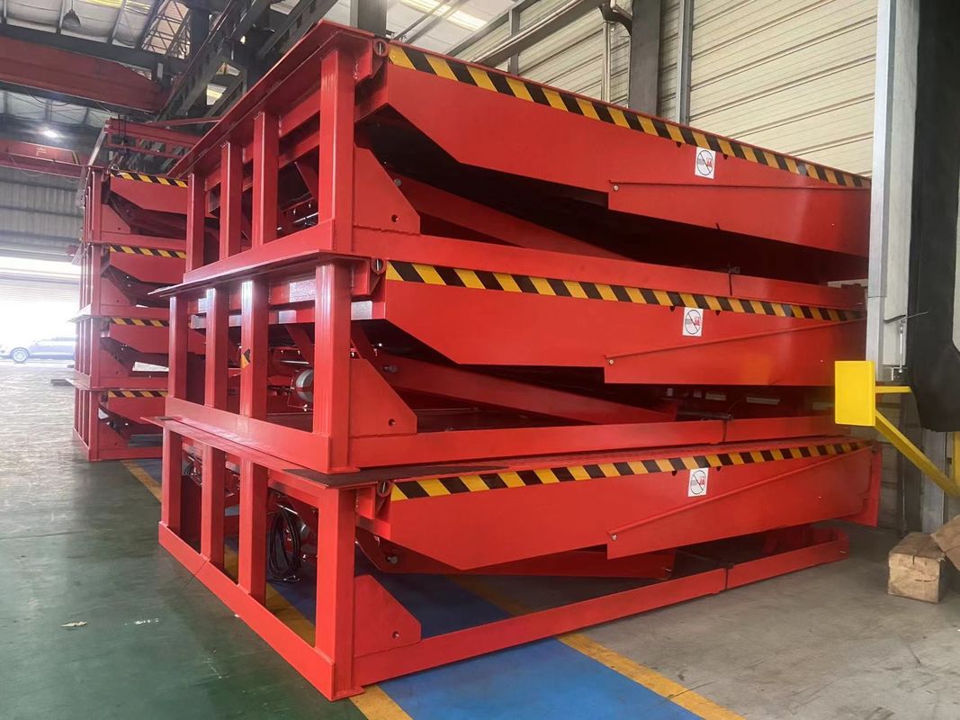 Altura do convés personalizável Nivelador de doca de carregamento mecânico 10 000-20 000 libras Capacidade com instalação no local