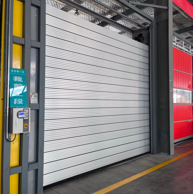 0.8m/s Porta em espiral de liga de alumínio com 220V/50HZ Fornecimento de energia Alumínio Metal Autom Shutter rápido