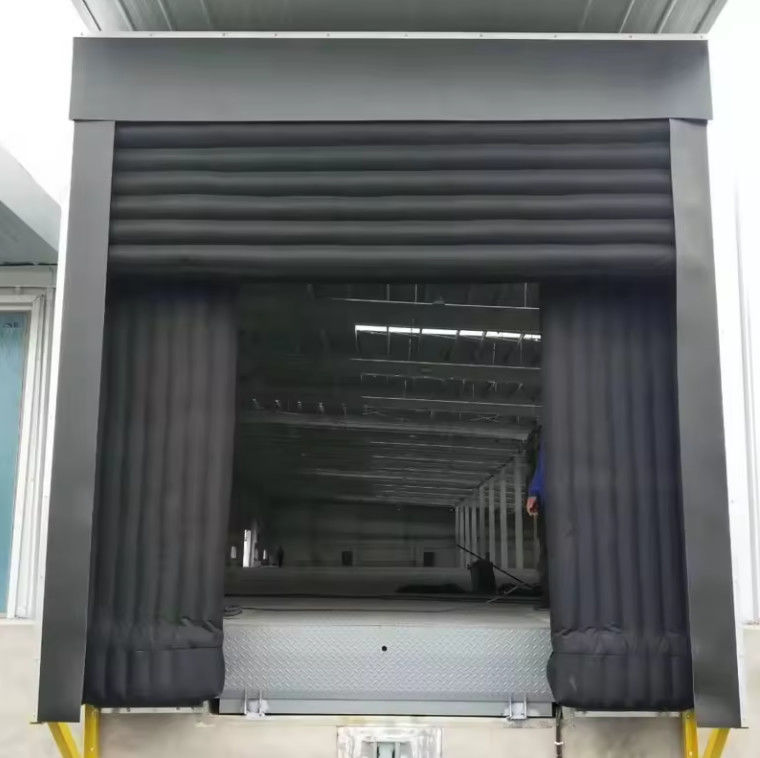 Proteção contra incêndio e UV, abrigo de doca inflável com design flexível Sistema de logística industrial