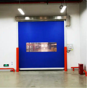 Segurança Isolada Portas de Rolo Rápido resistente a intempéries Design Moderno Varejo Industrial Automático Rápido de Alta Velocidade PVC