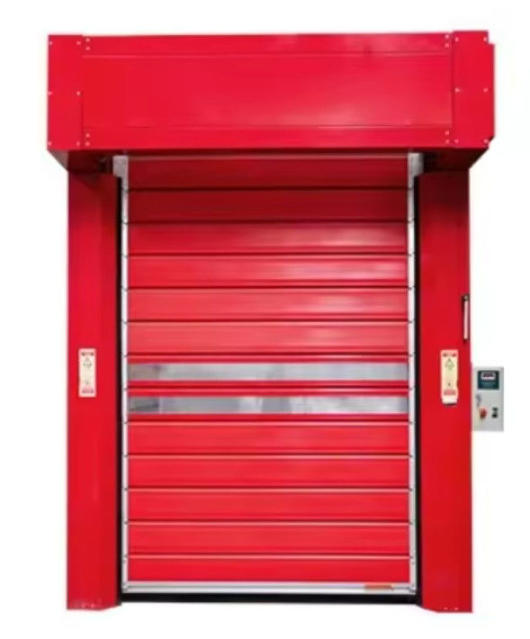 Porta em espiral de alumínio com sistema de controle PLC 0,75KW
