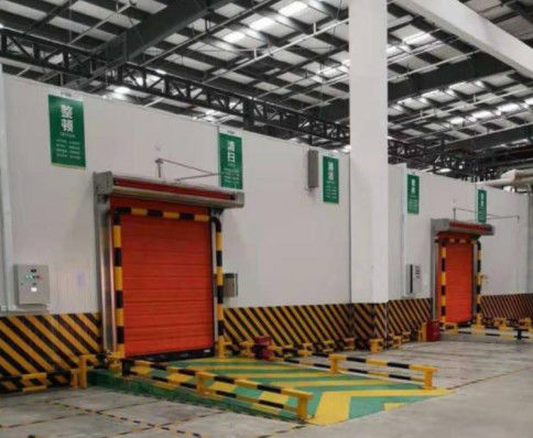 304 aço inoxidável velocidade rol up persianas promoção porta de empilhamento rápido indução automática de alta velocidade de PVC armazém