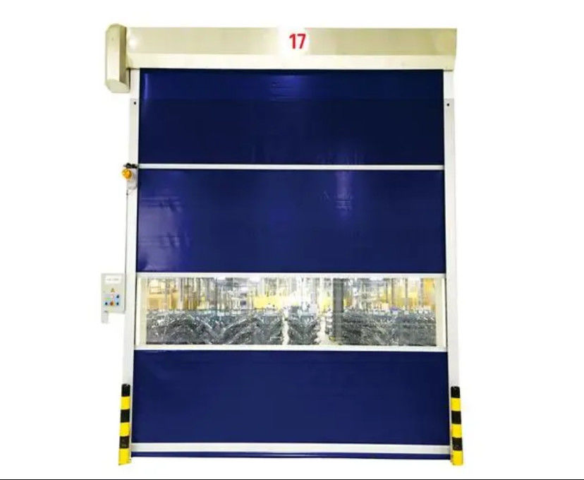 Portão de metal com isolamento rápido, à prova de intempéries, porta exterior de persiana, com baixo ruído