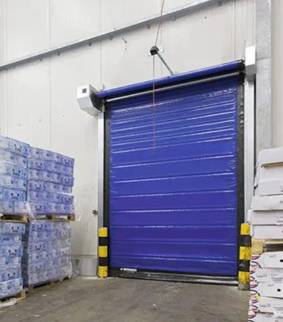 304 aço inoxidável PVC de alta velocidade Porta de persiana rápida para baixa manutenção e isolamento térmico