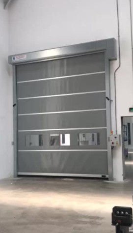 Redução de ruído Alta velocidade PVC Roll Up Rapid Shutter Door 304 resistência ao tempo