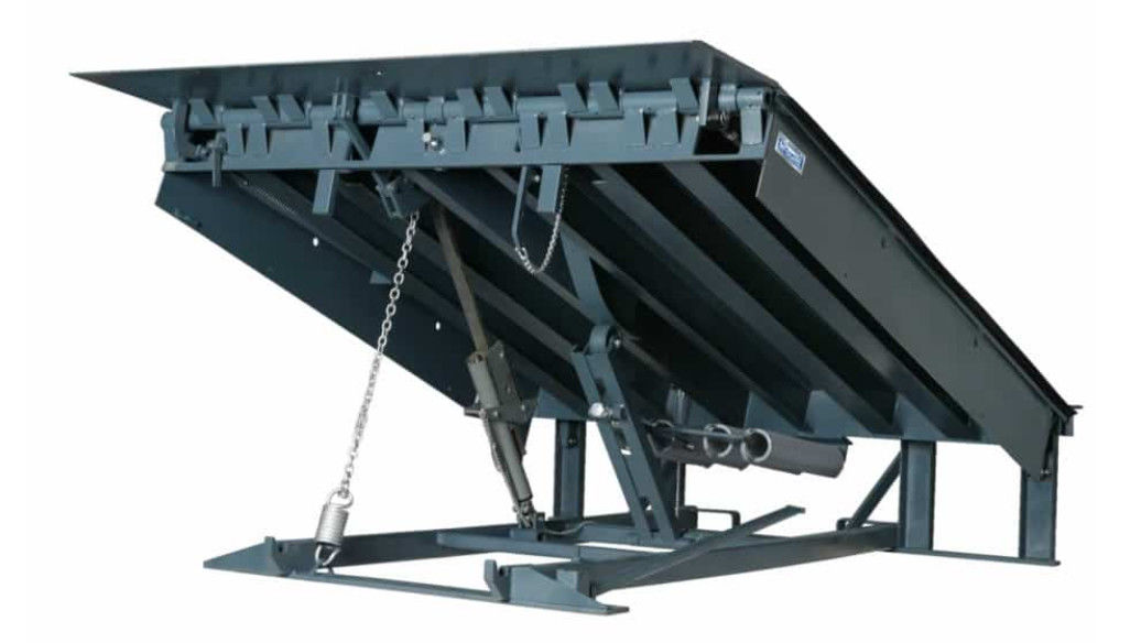 Oficina Automática Dock Plate Dock Door Levelers 25000-40000LBS Design seguro Dimensões de plataforma personalizáveis Cadeias de segurança