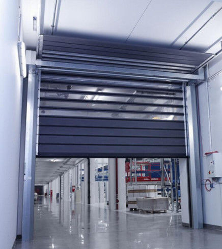 Automático Roll-Up Alto desempenho Alumínio Ligação de Alta Velocidade Porta Espiral Eficiência de Segurança Fornecimento de energia garantido 220V/50HZ Velocidade de fechamento 0,8m/s