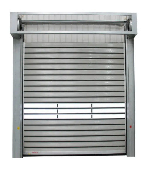 Sistema de segurança do sensor fotoelétrico Porta espiral transparente de alta velocidade de alumínio para máxima eficiência e desempenho suave