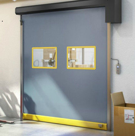 Estrutura de aço de carga de alta velocidade PVC Roll Up Rapid Shutter Door 304 aço inoxidável durável resistente a intempéries porta de fecho