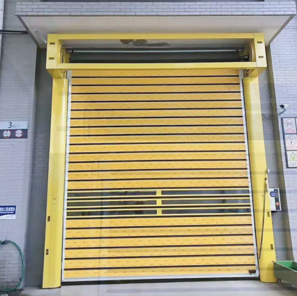Controlos PLC de portas em espiral de alta velocidade de alumínio transparente combinação perfeita de segurança e eficiência