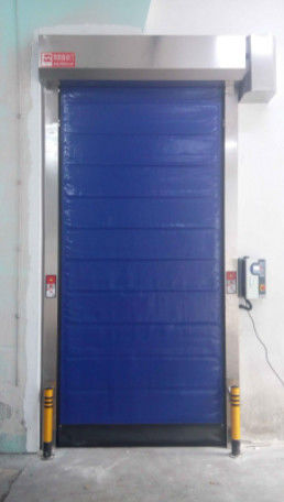 Porta de persiana rápida de PVC de alta velocidade personalizada Material de aço inoxidável 304 para melhorar o desempenho dos negócios Porta de fecho