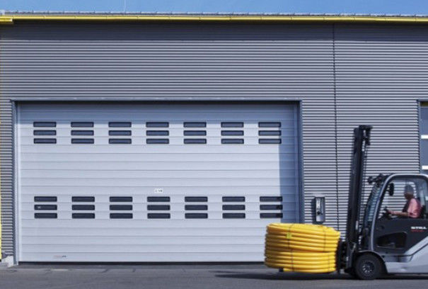 Portas em espiral metálicas de alta velocidade Isolamento térmico Industrial Roller Shutter Portas para fábrica de armazenamento a frio